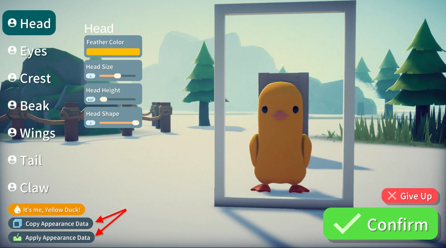 Apply Appearance Data